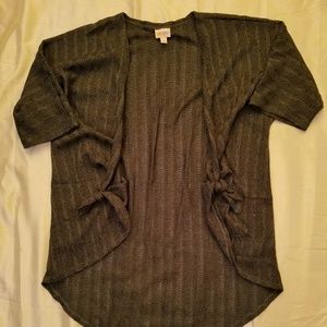 Lularoe hunter green small lindsay cardigan